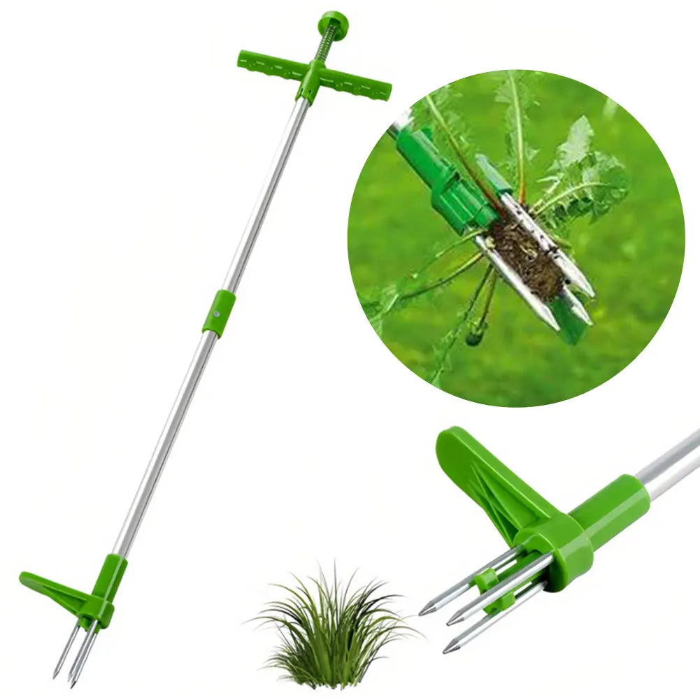 Long-Handle Weed Puller with Foot Pedal