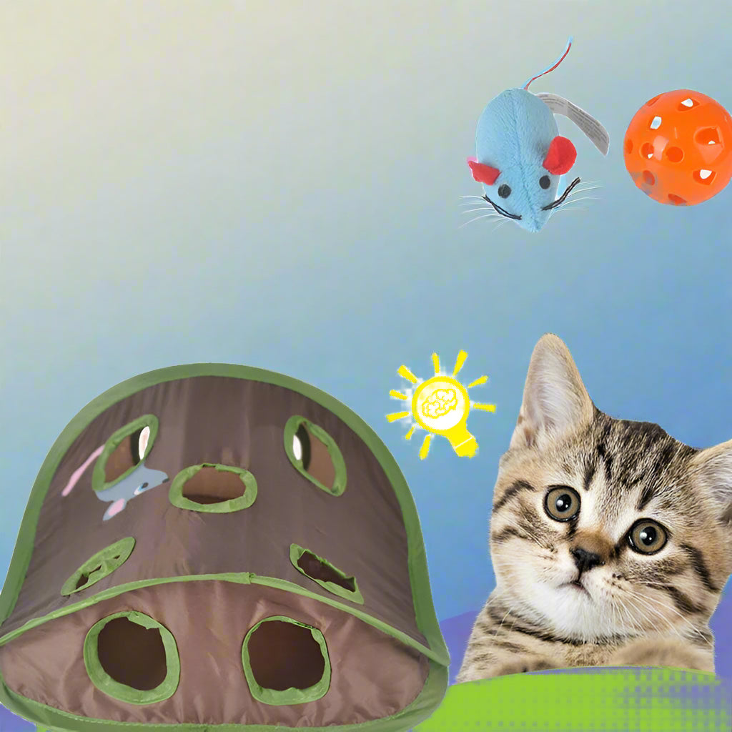 9-Hole Interactive Cat Mice Game