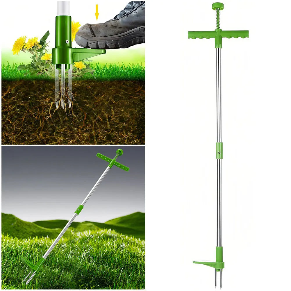 Long-Handle Weed Puller with Foot Pedal