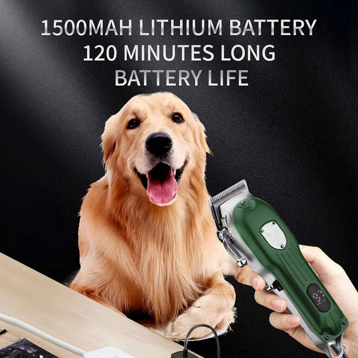 Professional Rechargeable Metal Dog Hair Clipper