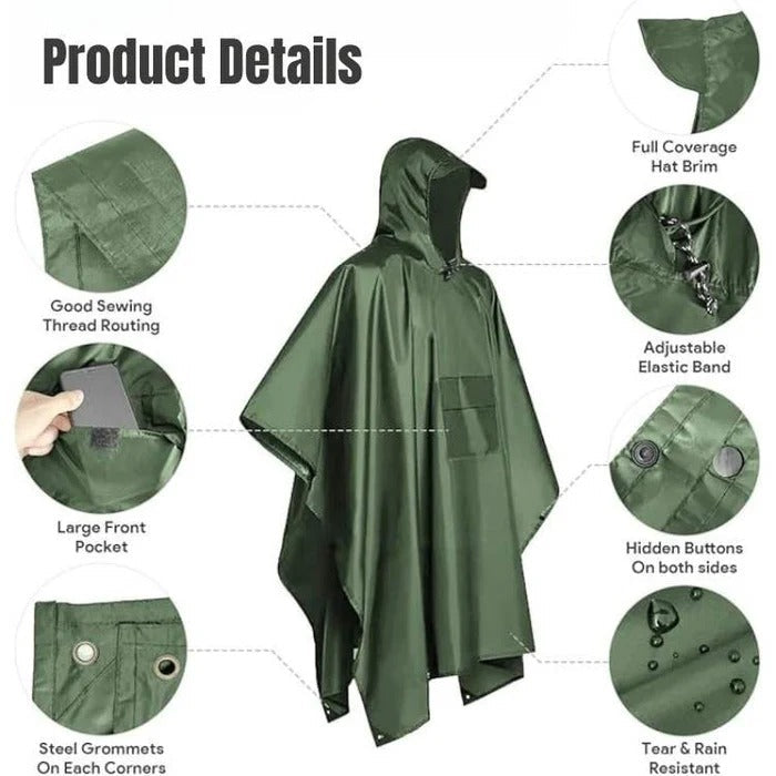 Waterproof Outdoor Rain Poncho