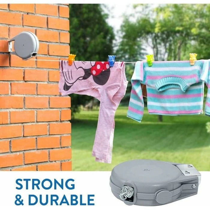 Retractable Wall-Mount Clothesline