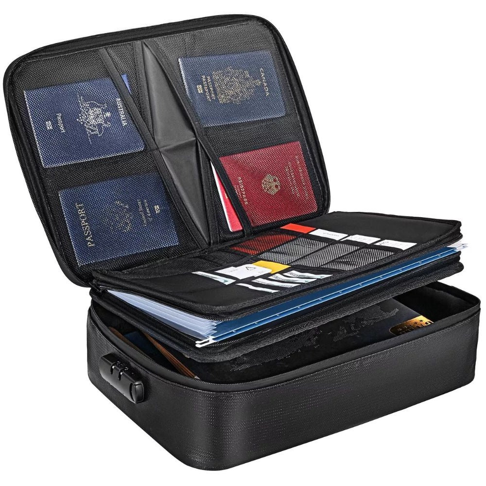Fireproof Waterproof Document & Cash Safe Bag