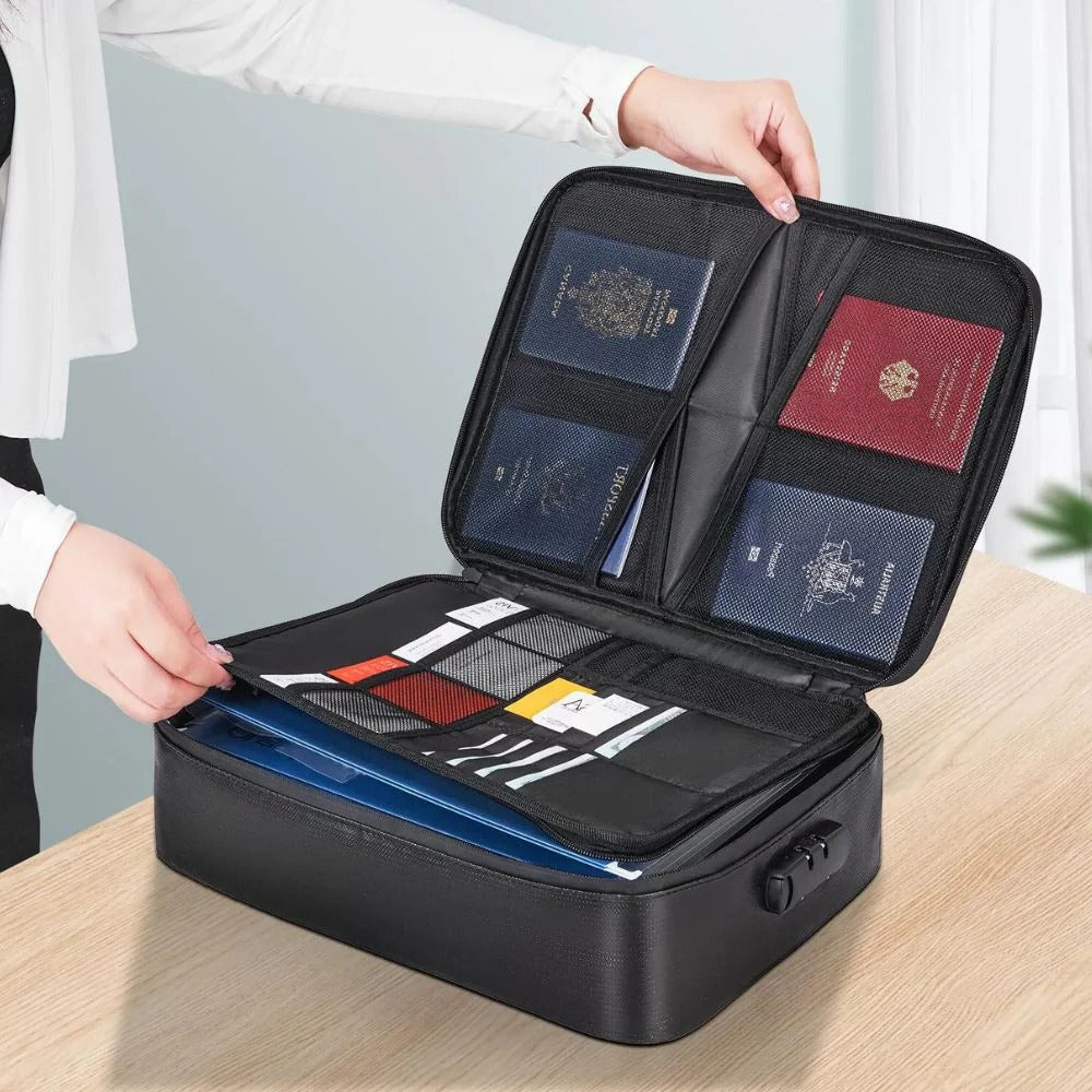 Fireproof Waterproof Document & Cash Safe Bag