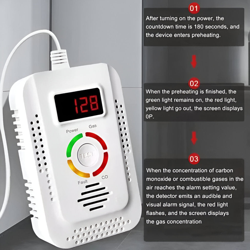 Plug-In Gas & Carbon Monoxide Detector