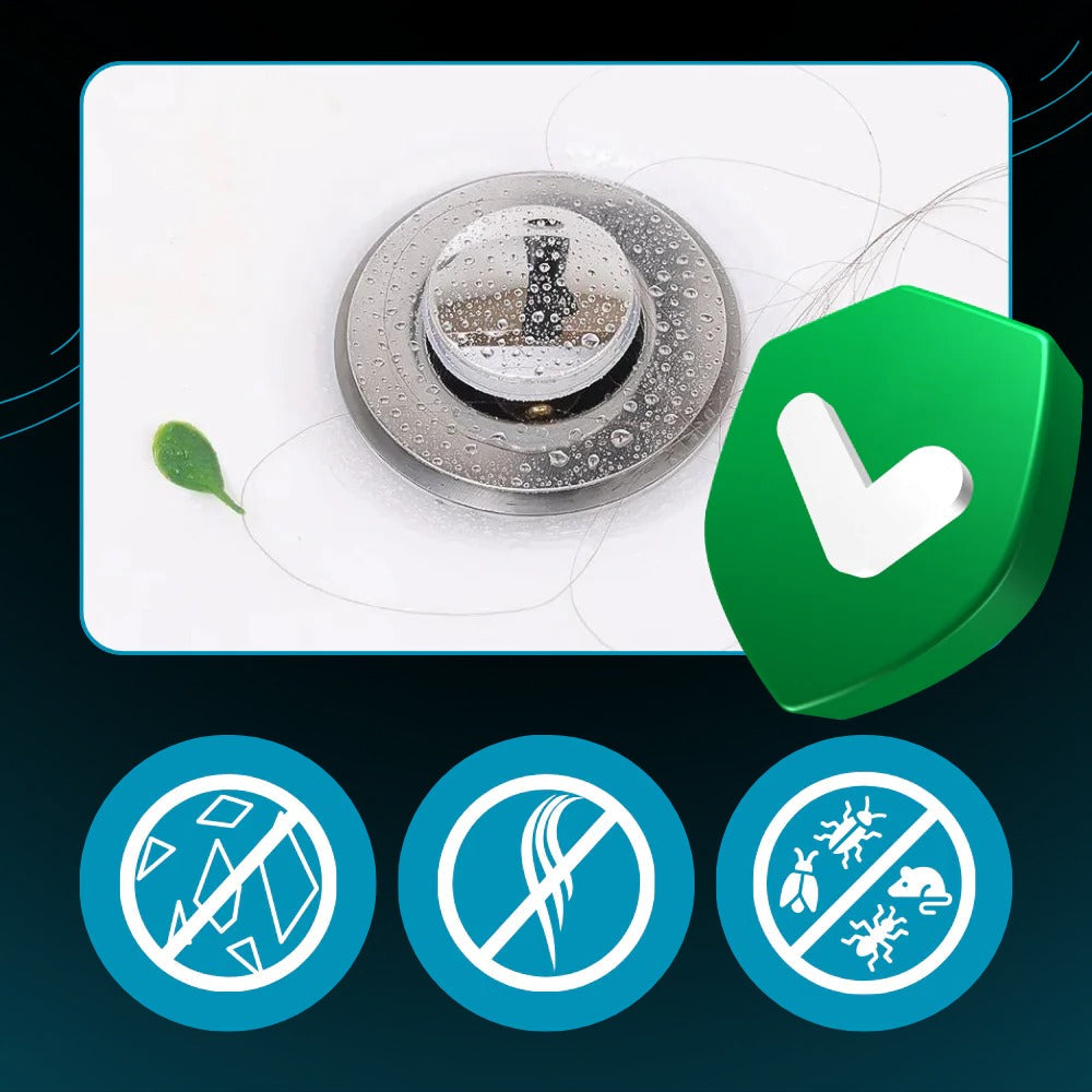 Pop-Up Sink Stopper with Odor Seal