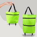 2-in-1 Foldable Rolling Shopping Cart Bag