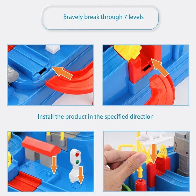 Kids' Mechanical Vehicle Track Playset