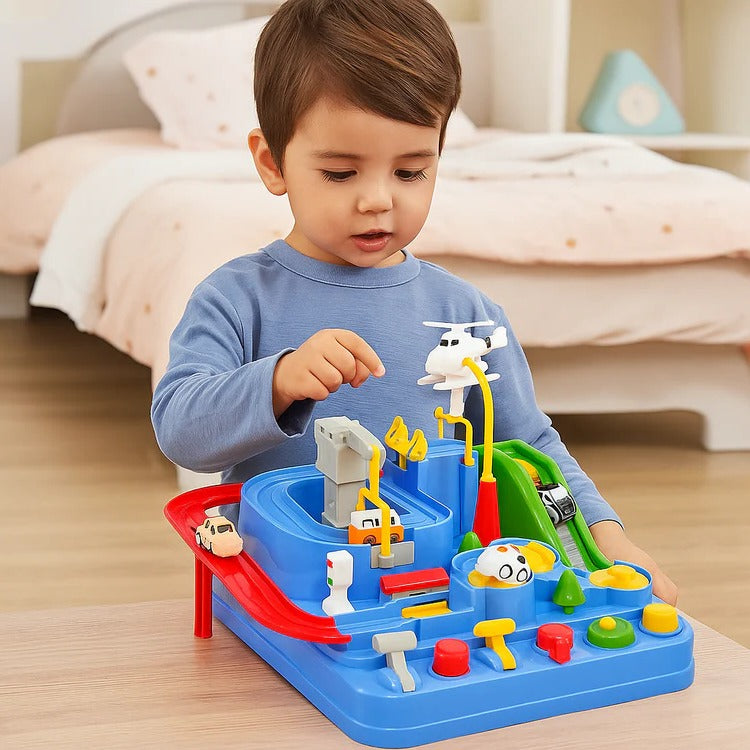 Kids' Mechanical Vehicle Track Playset