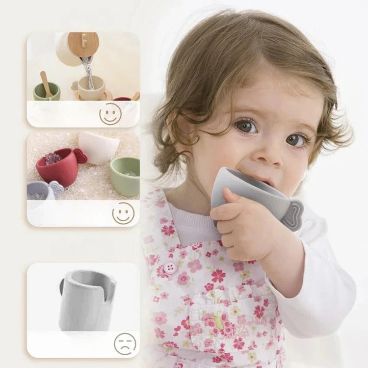 Kids' Pretend Tea Party Set with Tray