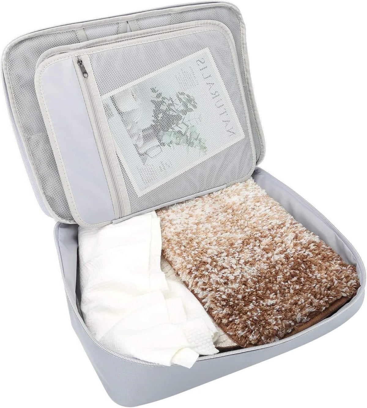 Multi-Layer Zippered Document Organizer Bag