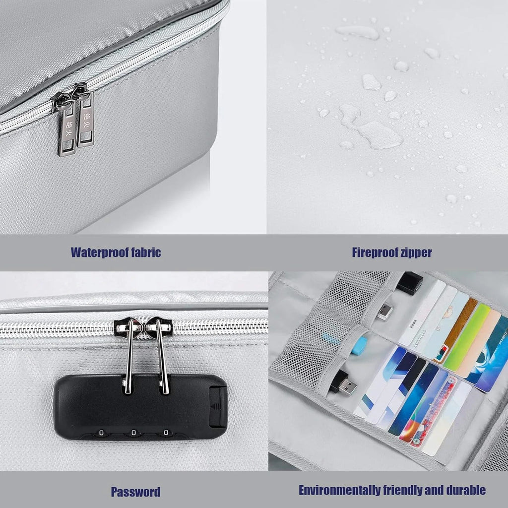 Multi-Layer Zippered Document Organizer Bag