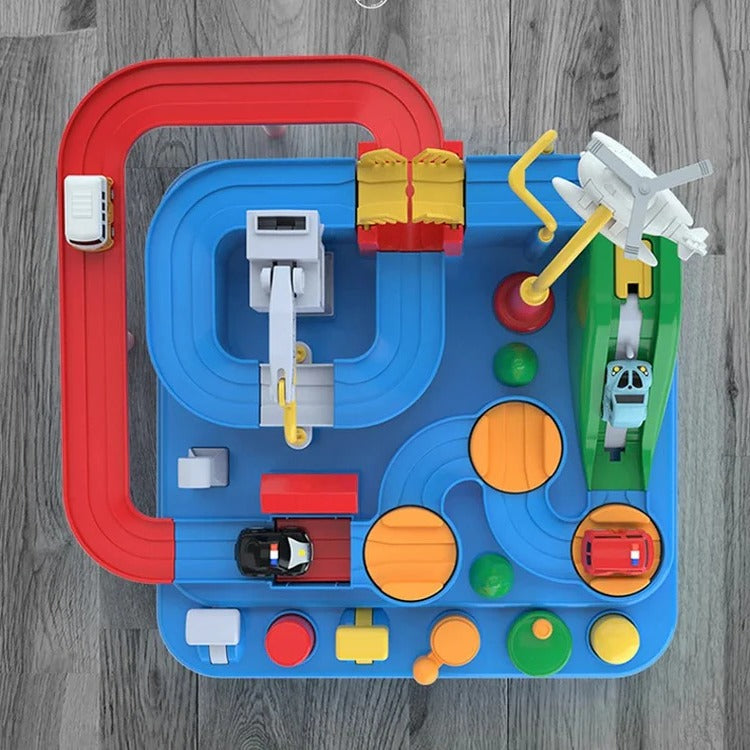 Kids' Mechanical Vehicle Track Playset