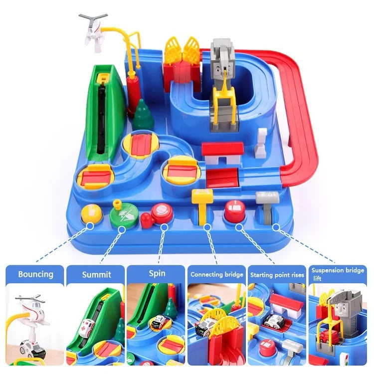 Kids' Mechanical Vehicle Track Playset