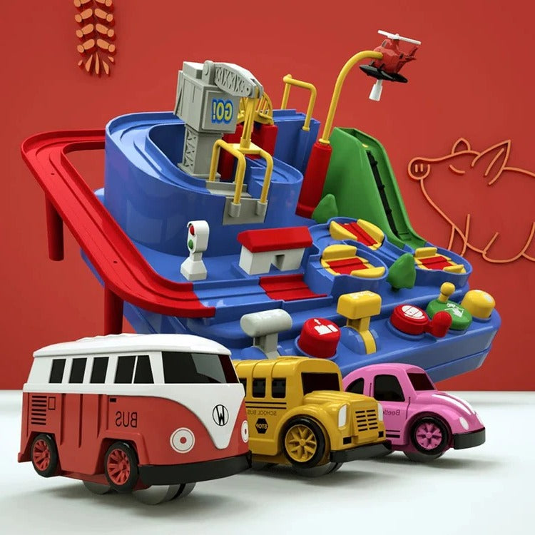 Kids' Mechanical Vehicle Track Playset
