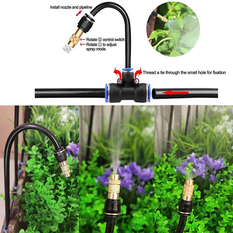 Drip Irrigation Kit with Flexible Hose