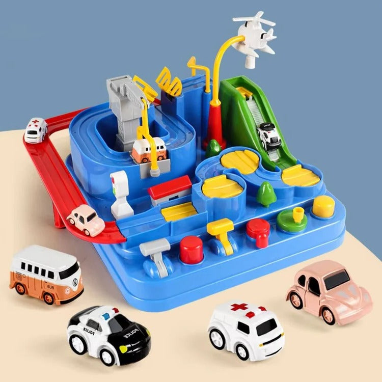 Kids' Mechanical Vehicle Track Playset