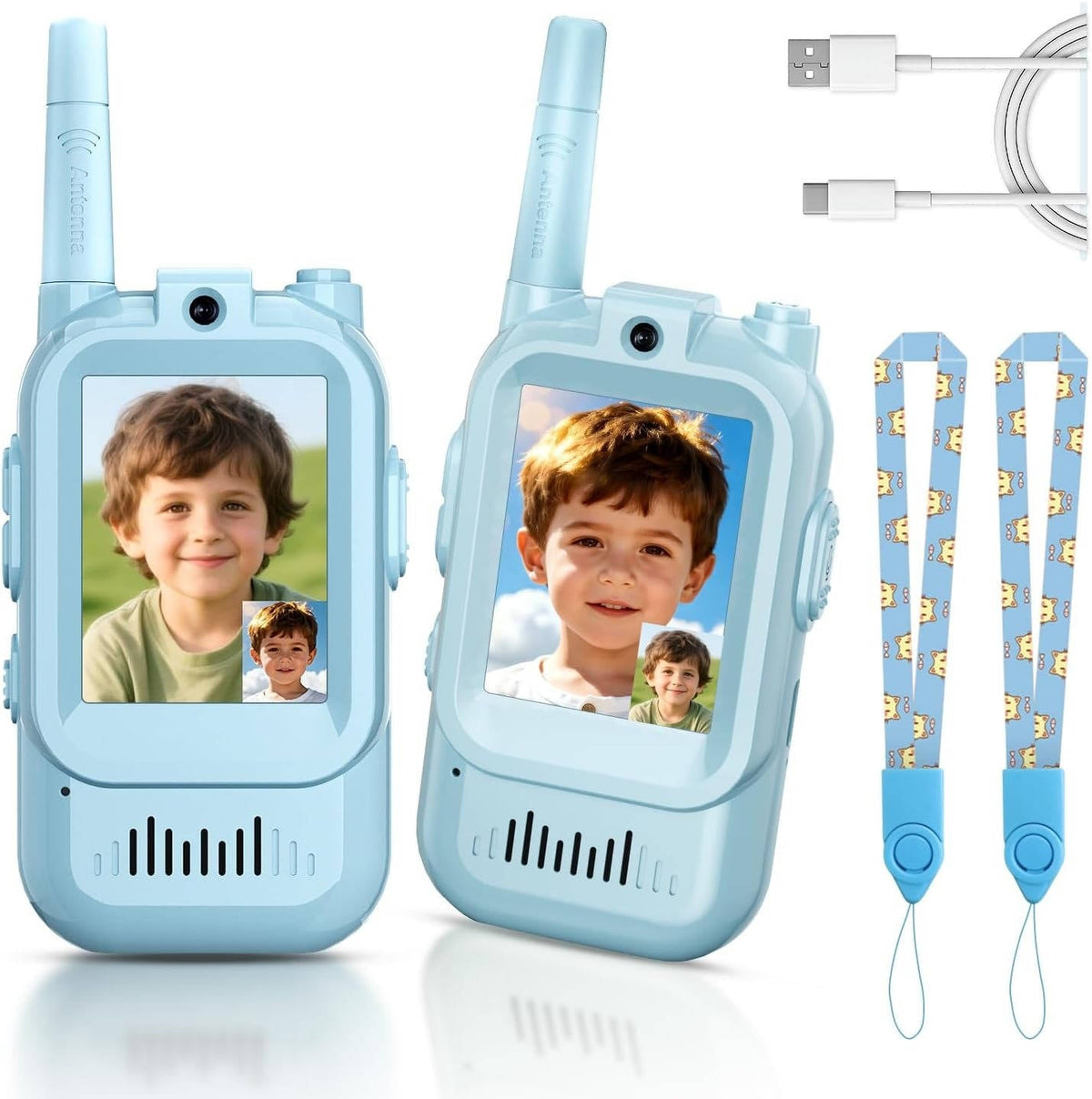 Kids' Video & Voice Walkie Talkies – 2 Pack