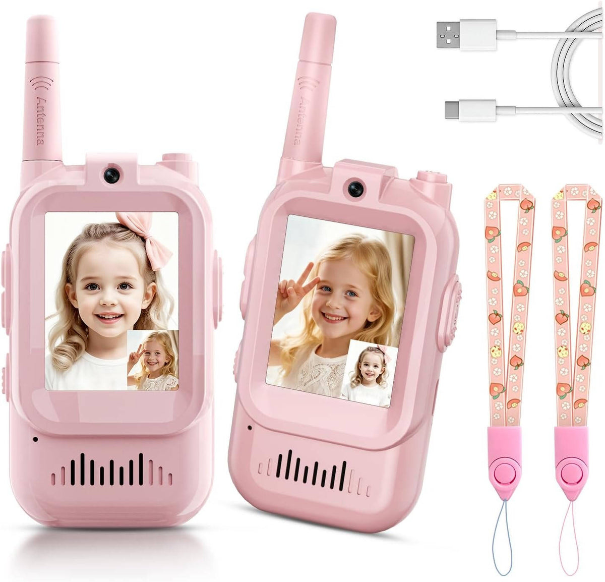 Kids' Video & Voice Walkie Talkies – 2 Pack