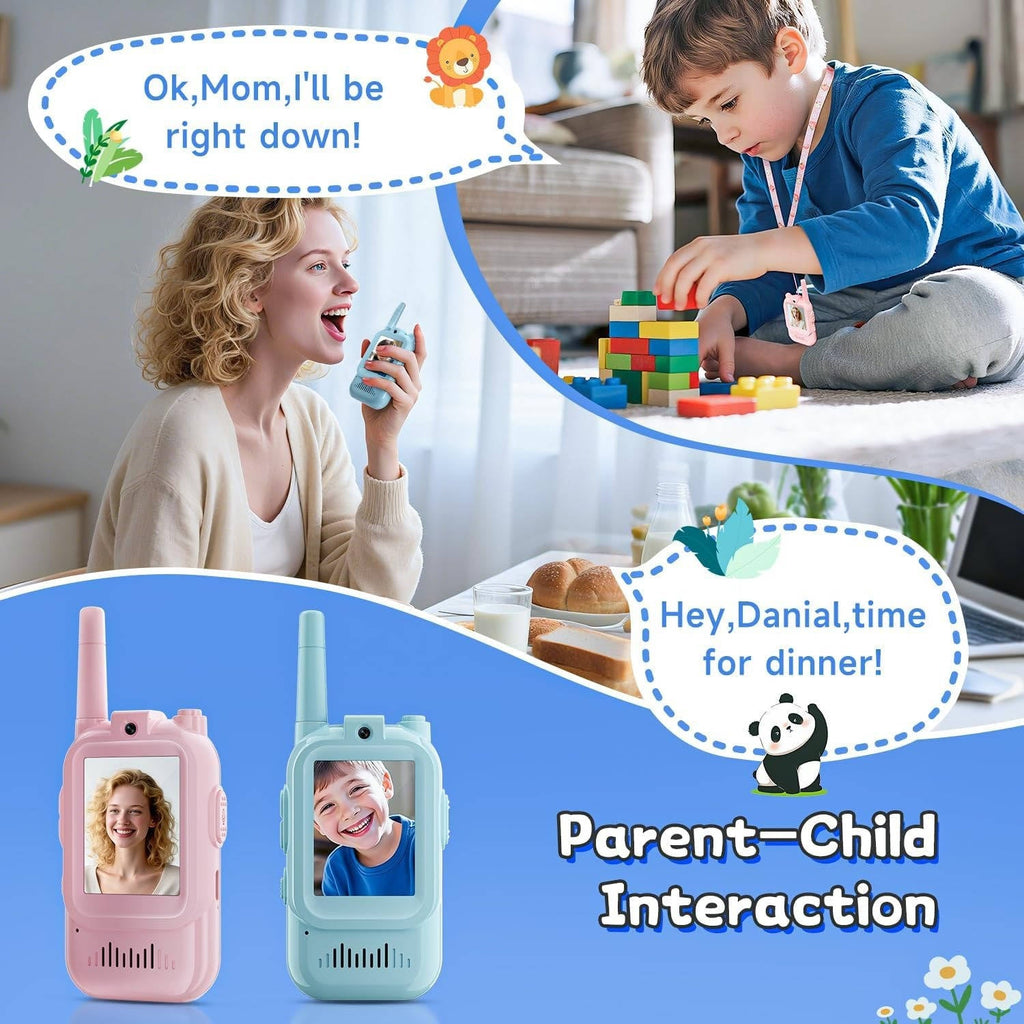 Kids' Video & Voice Walkie Talkies – 2 Pack