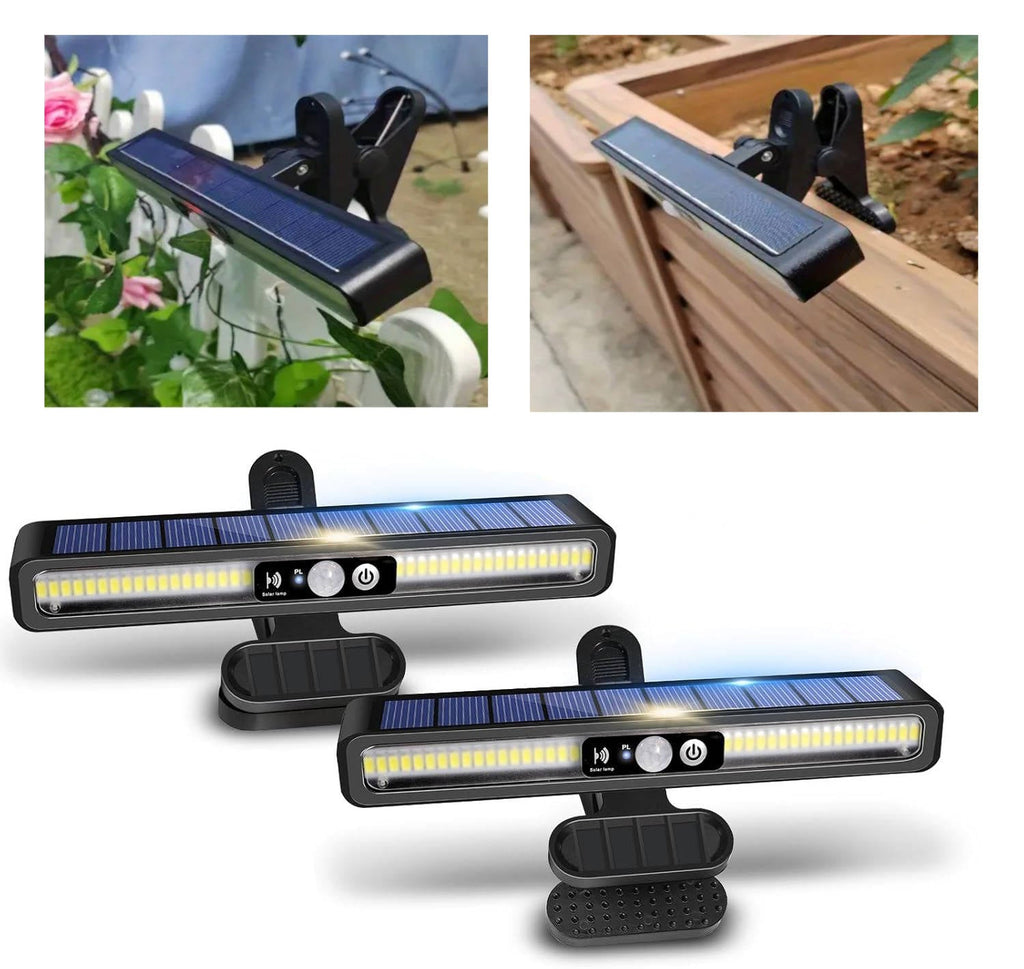 Portable Solar Fence Lights – 2 Pack