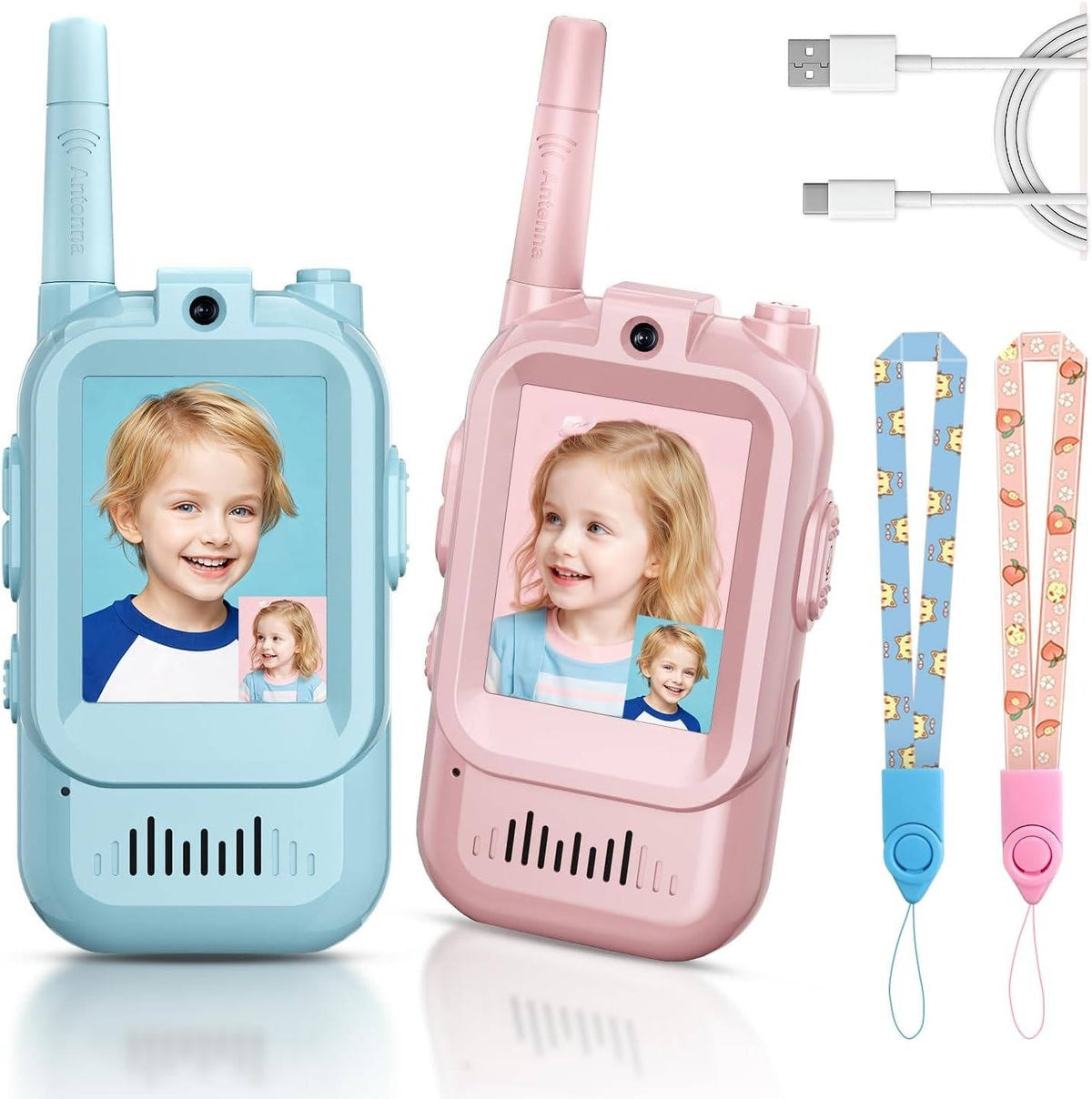 Kids' Video & Voice Walkie Talkies – 2 Pack