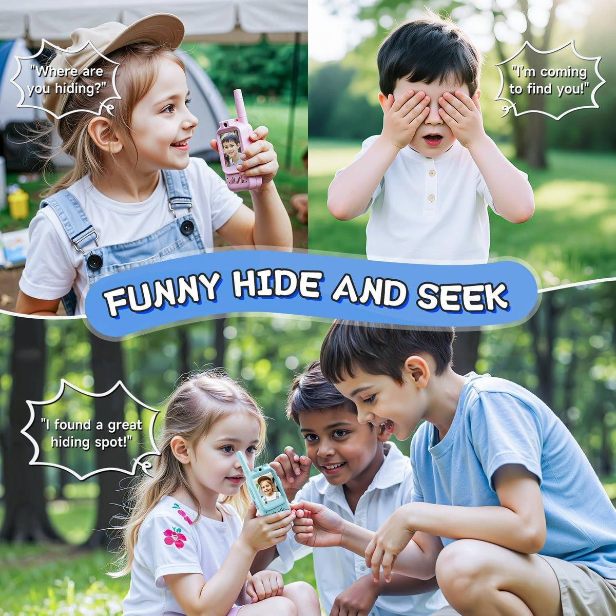 Kids' Video & Voice Walkie Talkies – 2 Pack