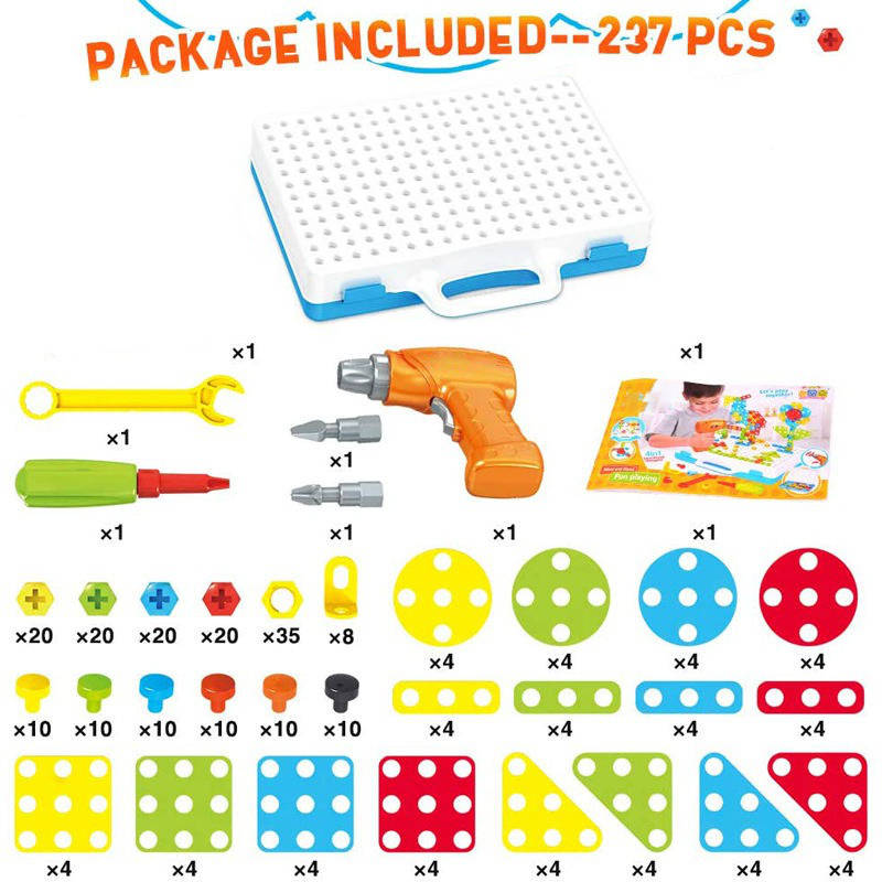 237-Piece Building Toy Set for Kids