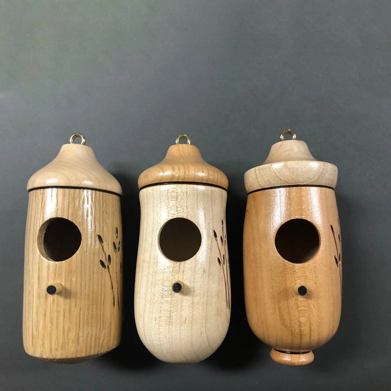 Wooden Hummingbird House