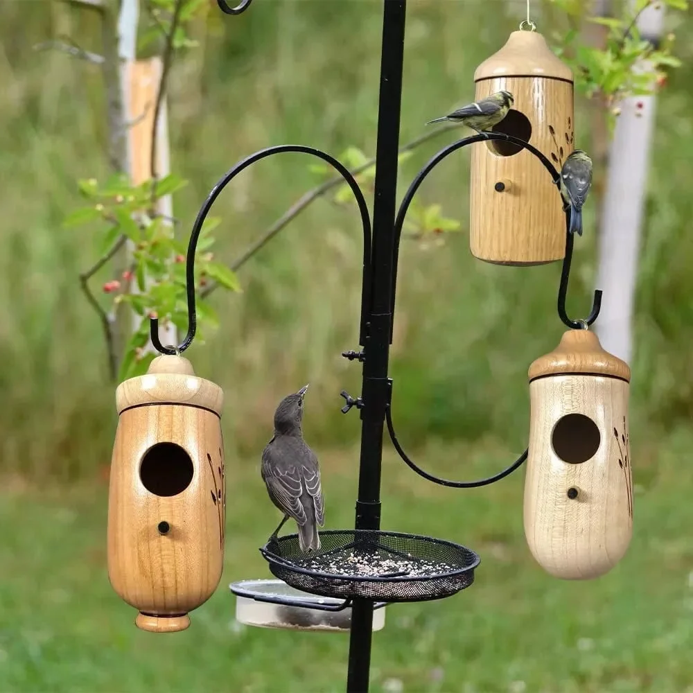 Wooden Hummingbird House