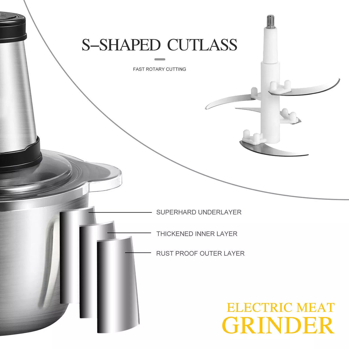 2L Electric Food Chopper